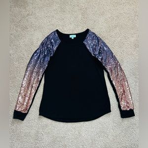 Sparkly Sleeves Top